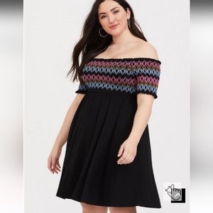 TORRID off shoulder jersey dress 1XL